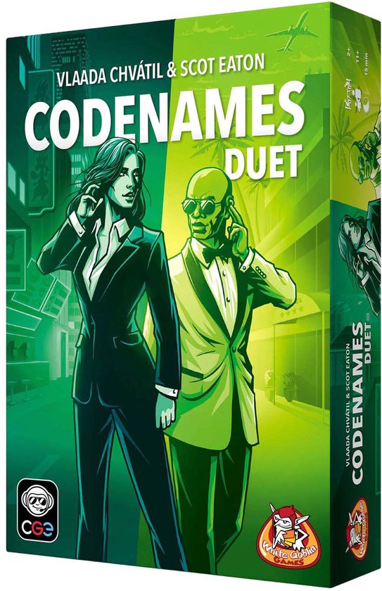 White Goblin Games - Codenames Duet - Partyspel - 2 spelers - coöperatieve variant - 15 minuten - jaar