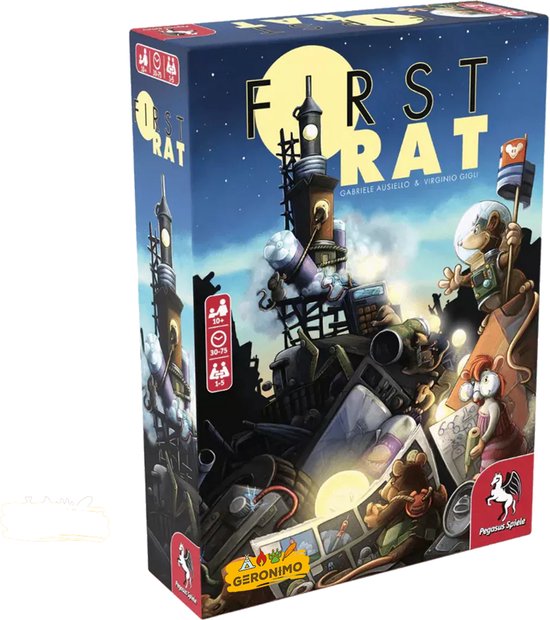 FIRST RAT NL - GERONIMO GAMES - STRATEGISCH SPEL - JAAR - VAN 1 TOT 5 SPELERS