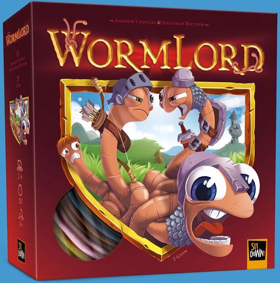 Sit Down! - Wormlord - Strategisch Bordspel - 2-4 Spelers - Geschikt Jaar