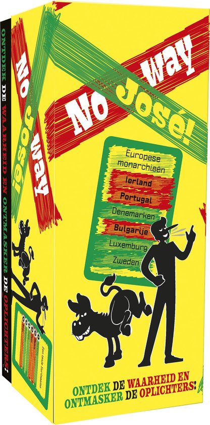 Tactic No Way José - Partyspel - Waar of Niet Waar - Ontmasker de Grootste Onzin - Hilarisch Quizspel vol Verrassende Feiten - Gezelschapsspel voor Familie en Vrienden - 2 tot 6 Spelers - Jaar