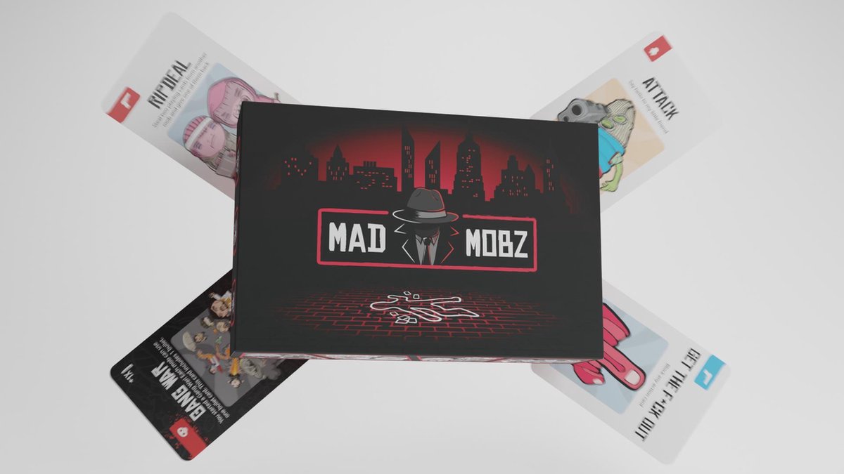MadMobz - Jeu de cartes d'ambiance - Mad Party Games - Action - Jeu de mafia - exploding kitten - Jeu de société - Jeu de cartes