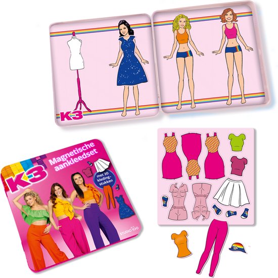 K3 - Jeu d'habillage magnétique - Coffret de jeu pour enfants créatifs