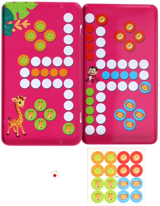 Magnetische Reisspel in Blik Ludo