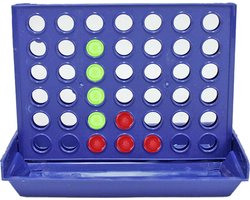 Bingo Vier op een rij - blauw/rood/groen - reisspel