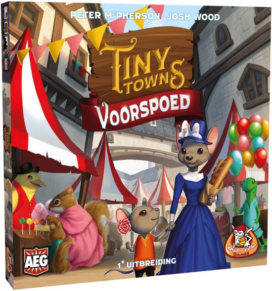 White Goblin Games - Tiny Towns: Voorspoed - familiespel - 1 tot 6 spelers - 45 minuten - jaar