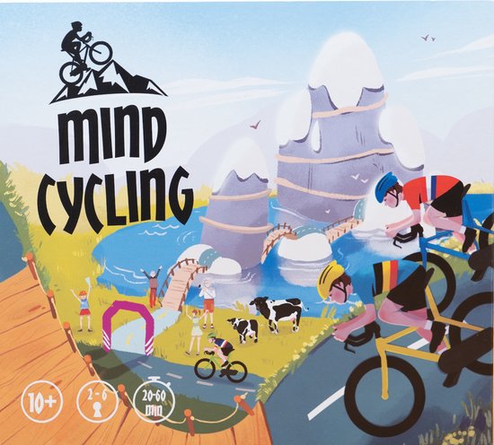 Asmodee bordspel Mind Cycling - strategie en wielrennen -6 spelers.