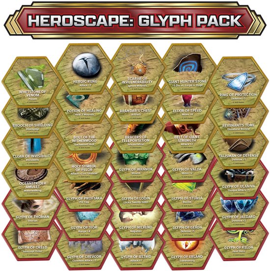 Heroscape Glyph Pack - Uitbreiding Miniaturenspel - Engels
