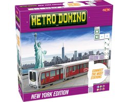 Tactic Metro Domino: New York Edition – Bordspel – Luxe Uitvoering – Strategisch Dominospel met Stations en Metrofiches – Vanaf 10 Jaar – 2 tot 4 Spelers