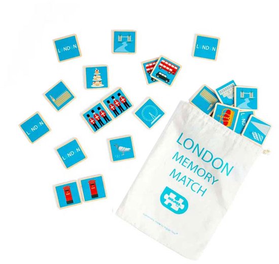 Bigjigs Houten Londen Memo Spel