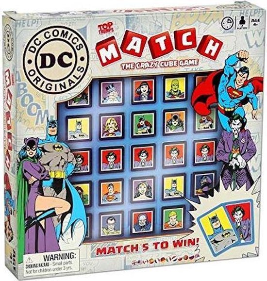 DC Comics Top Trumps Match - Bordspel op een rij - Geheugenoefening
