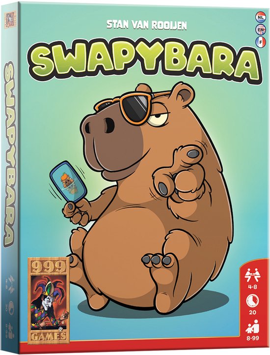 999 Games - Swapybara - Jeu de cartes - un max de jeu dans une boîte compacte