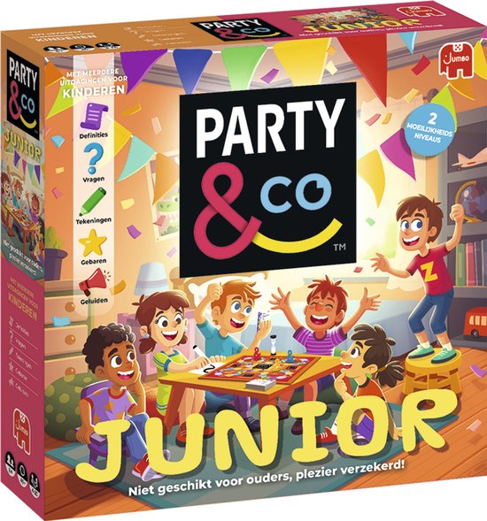 Jumbo - Party & Co. Junior - Bordspel voor kinderen - jaar - Actiespel - Partyspel