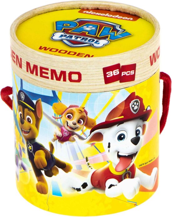 Paw Patrol Houten spel in koker.