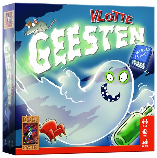 999 Games - Vlotte Geesten - Jeu d'action - Jeu rapide et amusant - Jeu familial - Jeu de société - Jeu pour enfants - Idée cadeau