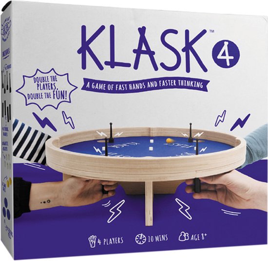 Klask 4 joueurs jeu de société - Jeu magnétique - Jeux de société Adultes et Enfants