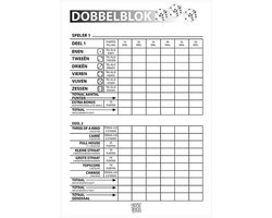 Soho Scoreblok voor Yahtzee spel - 2x - blok 100 vellen - dobbelspel - punten opschrijven - dobbelblok - puntentelling