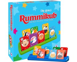 Rummikub Bordspel JUNIOR, logicaspel voor de allerkleinsten, voor kinderen 4+, 2-4 spelers Polish version