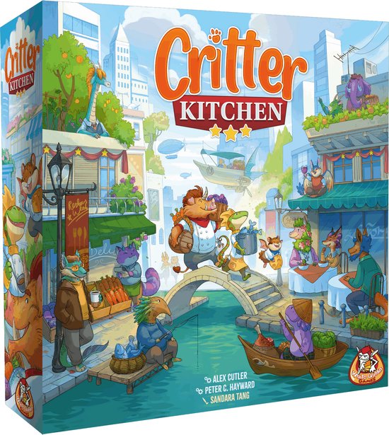 White Goblin Games Critter Kitchen - Jeu de société - Jeu culinaire stratégique - Soirée complète - 1-5 joueurs