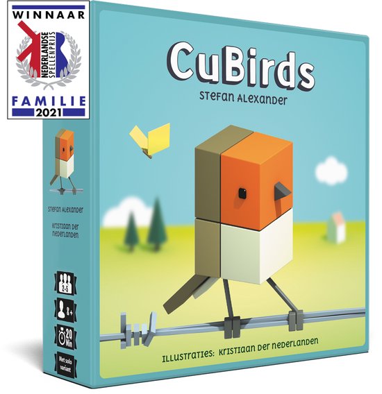 Cubirds - Kaartspel tot 5 spelers - Geïllustreerd door Kristiaan der Nederlanden