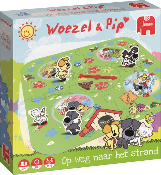 Woezel & Pip Op Weg Naar het Strand - Jeu de hasard pour les tout-petits