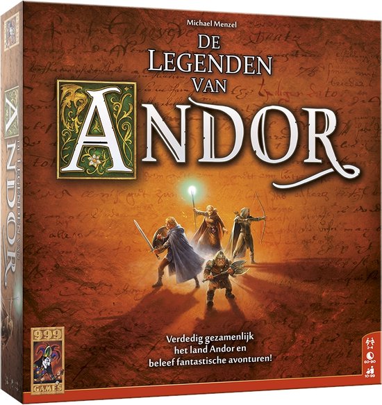 999 Games - De Legenden van Andor Basisspel Bordspel - Coöperatief spel