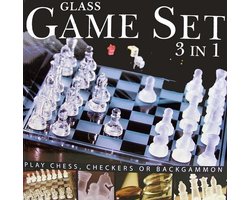 Glazen spellenset (3-in-1)