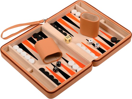 Philos Leros Backgammon Reisspel - Magnetisch - jaar