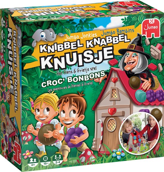 Jumbo - Knibbel Knabbel Knuisje - Belgisch / Frans - Bordspel - jaar - 2 tot 4 spelers