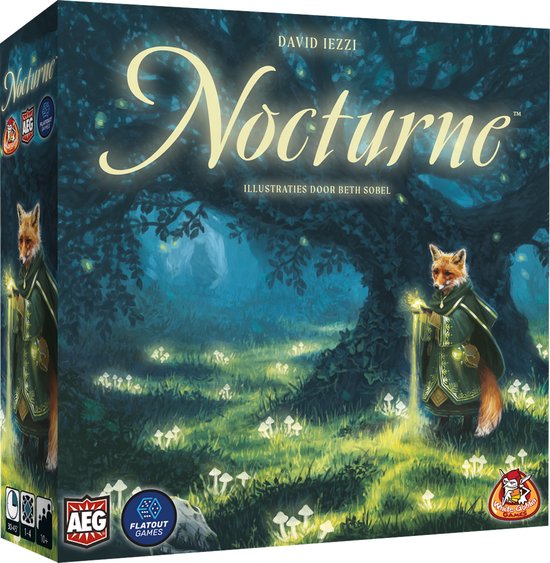 White Goblin Games - Nocturne - familiespel - 1 tot 4 spelers - 30 minuten - jaar