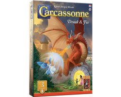 999 Games - Carcassonne: Draak & Fee - Uitbreiding 3 - Nieuwe Versie - NL - EN