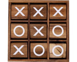 XO Spin XL – Houten 3 op een Rij Spel – Boter, Kaas en Eieren XL – Strategisch Denkspel – 2 Spelers – Engelhart