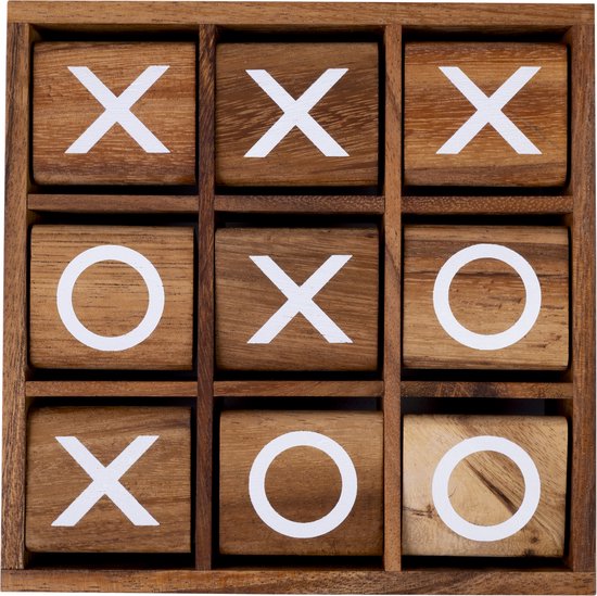 XO Spin XL – Houten 3 op een Rij Spel – Boter, Kaas en Eieren XL – Strategisch Denkspel – 2 Spelers – Engelhart