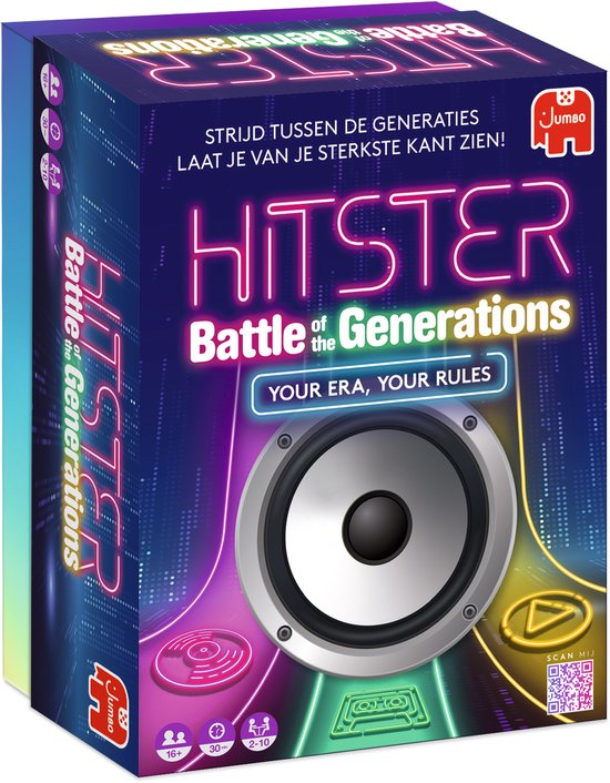 Hitster - Battle of the Generations - Jeu d'ambiance - Jeu musical - Version néerlandaise