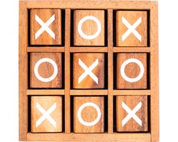X.O Spin – Houten Strategiespel – 3 op een Rij Spel – Tic Tac Toe Variant – Klassiek Denkspel – 2 Spelers – Engelhart