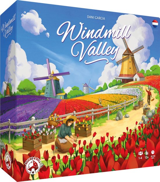Board&Dice Windmill Valley - Jeu de société en néerlandais pour 1 à 4 joueurs