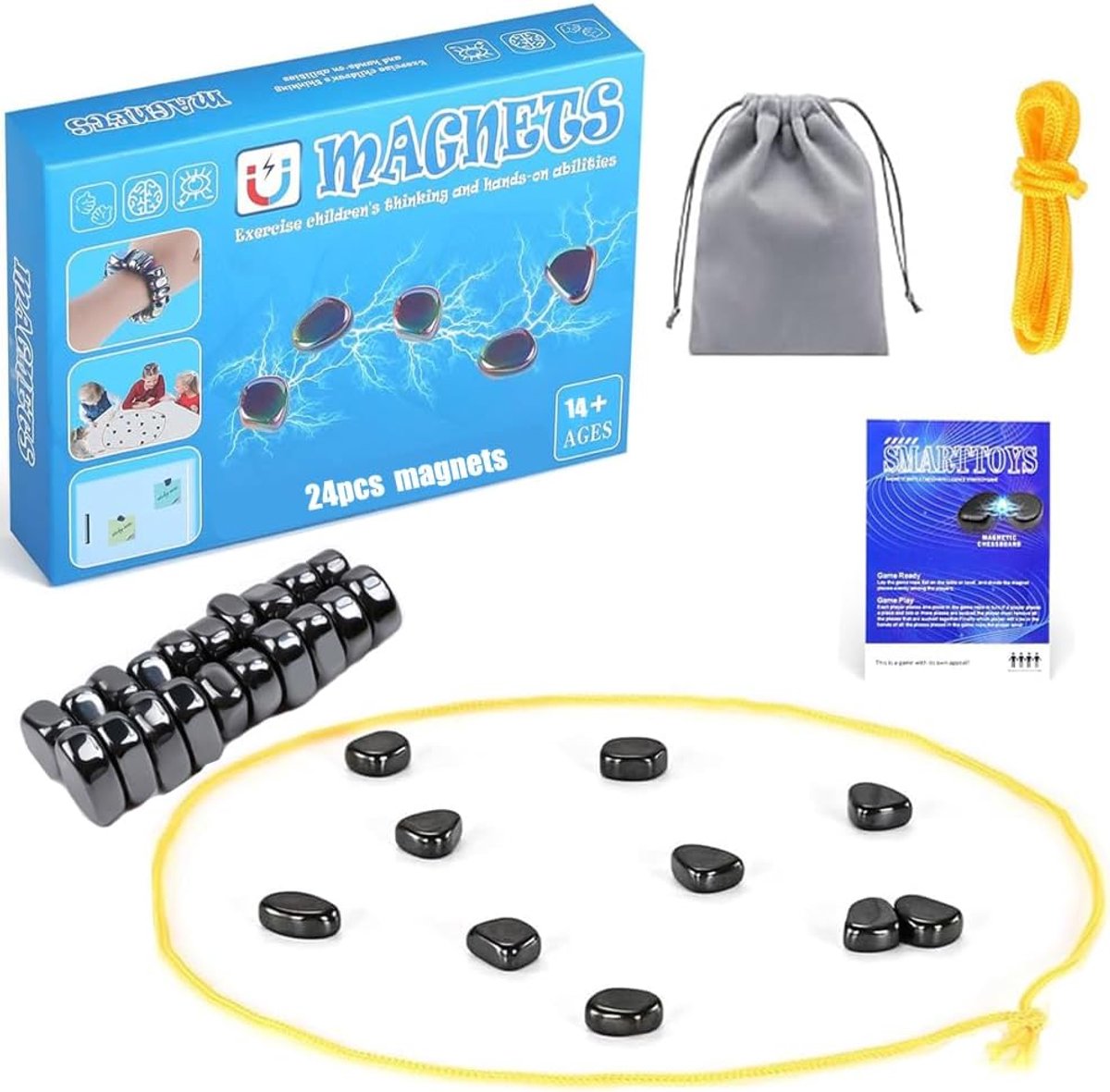 Jeu magnétique, jeux de table, jeu d'échecs magnétique, 24 pierres magnétiques, jeu, table, jeu de table, jeu, jeu d'échecs magnétique, voyage, jeu d'échecs magnétique
