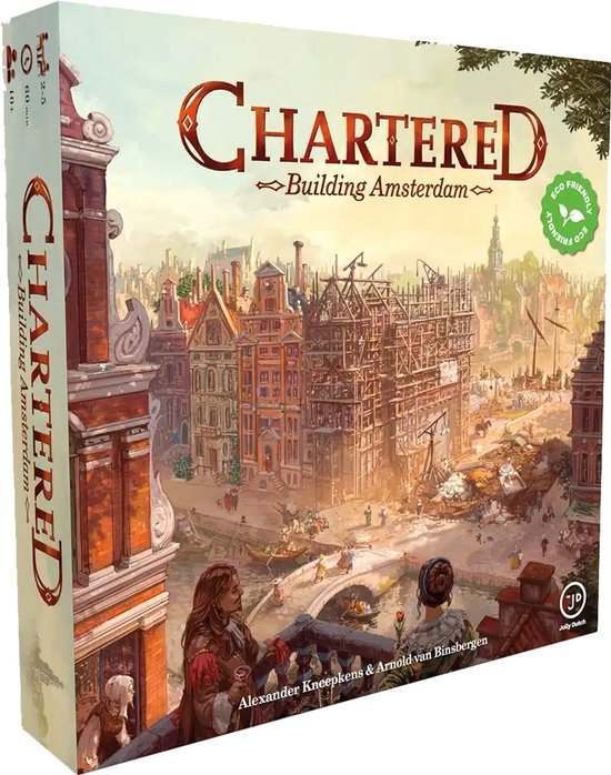 Jolly Dutch Chartered: Building Amsterdam - Bordspel -6 spelers - 10+ jaar