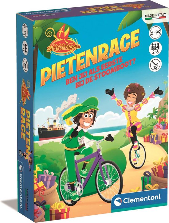 Clementoni De Club van Sinterklaas - Bordspellen voor kinderen - Ganzenbord – Familiespel - jaar