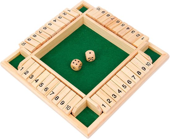 Jeu de dés mathématique - Jeu de société en bois pour soirées et familles - 22,5 cm