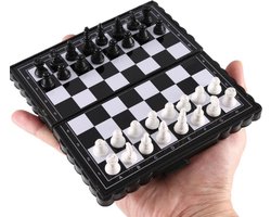 Bartos Compact Schaakbord met Schaakstukken - Chess set - Opvouwbaar - Denkspel