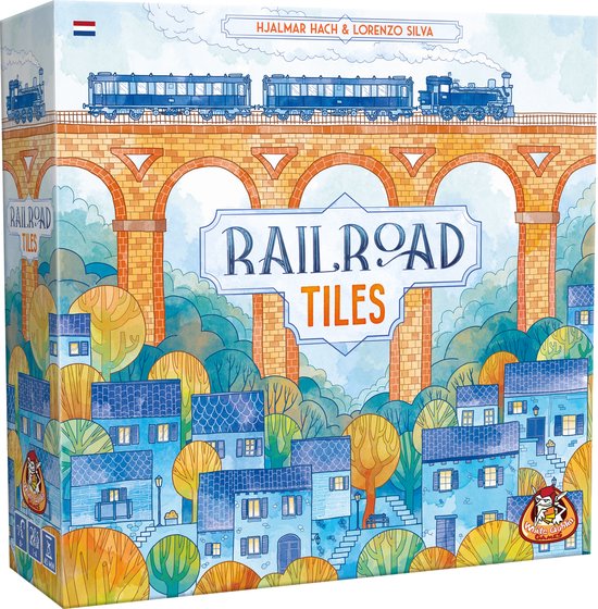 White Goblin Games - Railroad Tiles - familiespel - 1 tot 4 spelers - 45 minuten - jaar - Voor fans van Railroad Ink