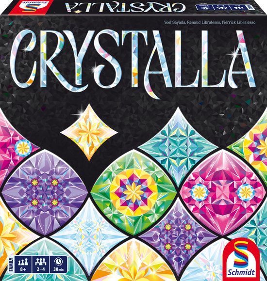 Schmidt® - Crystalla - Tegellegspel - Strategisch familiespel met kristallen - jaar - 2-4 spelers
