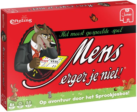 Jumbo - Mens Erger Je Niet! Efteling Sprookjesboom - Bordspel - jaar - 2 tot 4 spelers