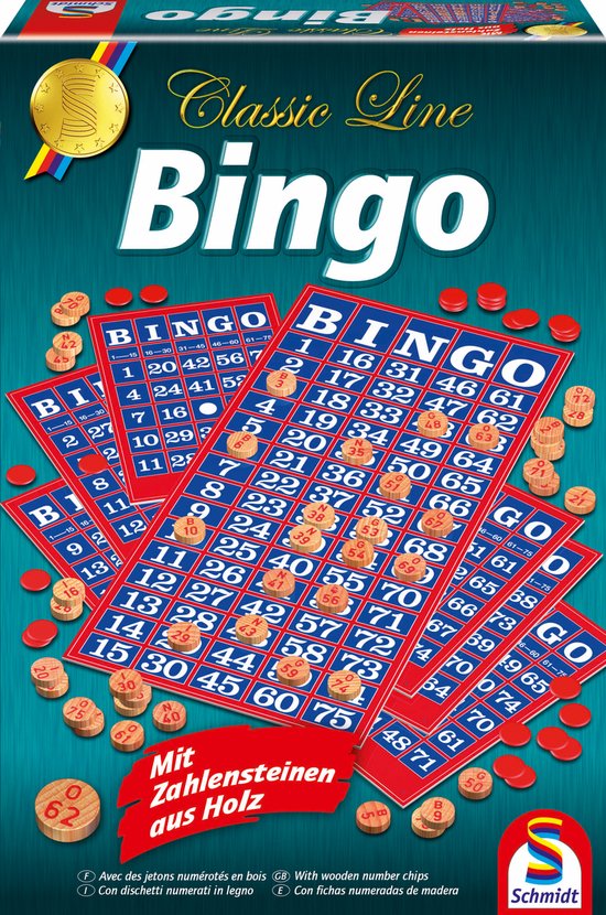 Schmidt® - Bingo - Classic Line - Gezelschapsspel - Kansspel voor familie en groepen - jaar - 2+ spelers
