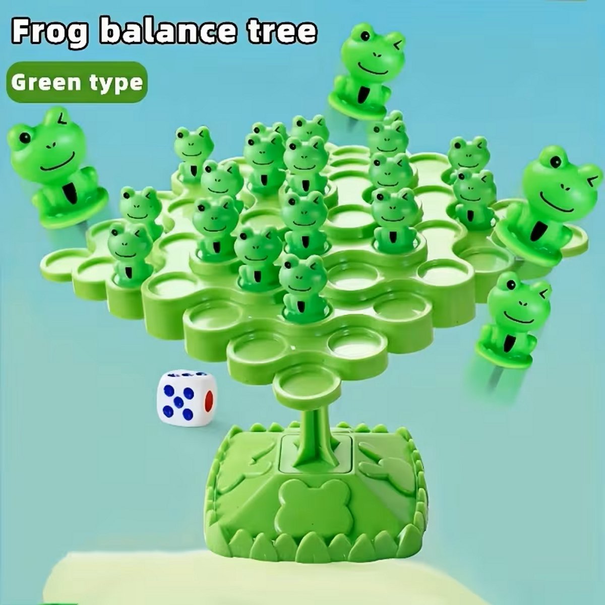 Jeu de société Arbre d'équilibre Grenouilles - Jeu familial interactif pour stimuler la concentration