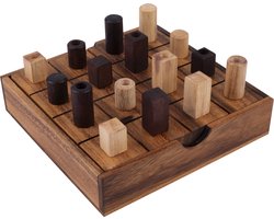 Alinia – Houten Strategiespel – 4-op-een-rij Denkspel – Logisch Bordspel – Tactisch Spel voor 2 Spelers – Engelhart