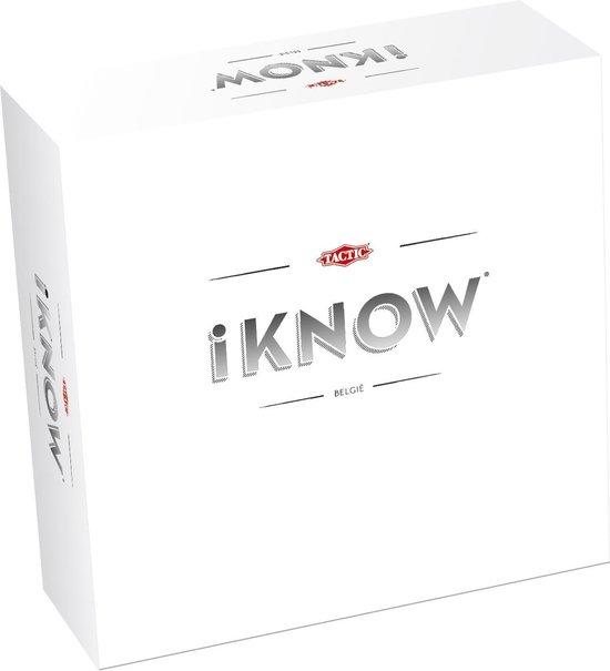 Tactic iKNOW – Bordspel – Quizspel – Kennisspel – 1.600 Vragen - 4.800 Aanwijzingen - 2-6 Spelers – jaar - Belgische editie!