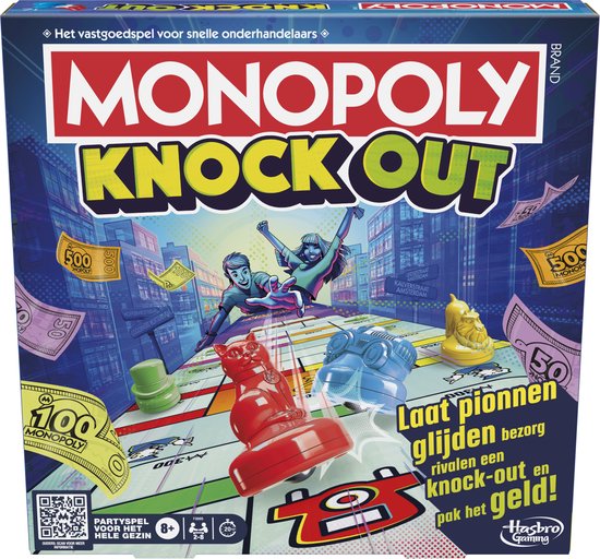 Monopoly Knockout Bordspel - Belgische Editie - Gezelschapsspel