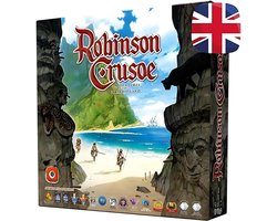 SnelShoppen - Jeu de société Robinson Crusoe: Avonturen op het Vervloekte Eiland, 1 à 4 joueurs, 14+, 60 à 120 minutes de jeu, Jeu de stratégie