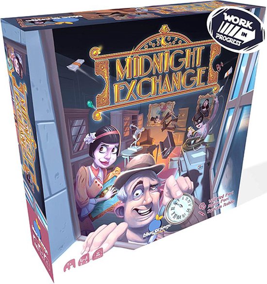 Blue Orange Games – Midnight Exchange – Steel, ruil & verzamel – Snel familiespel met veel interactie & gelijktijdig spelen – 2-4 Spelers – jaar